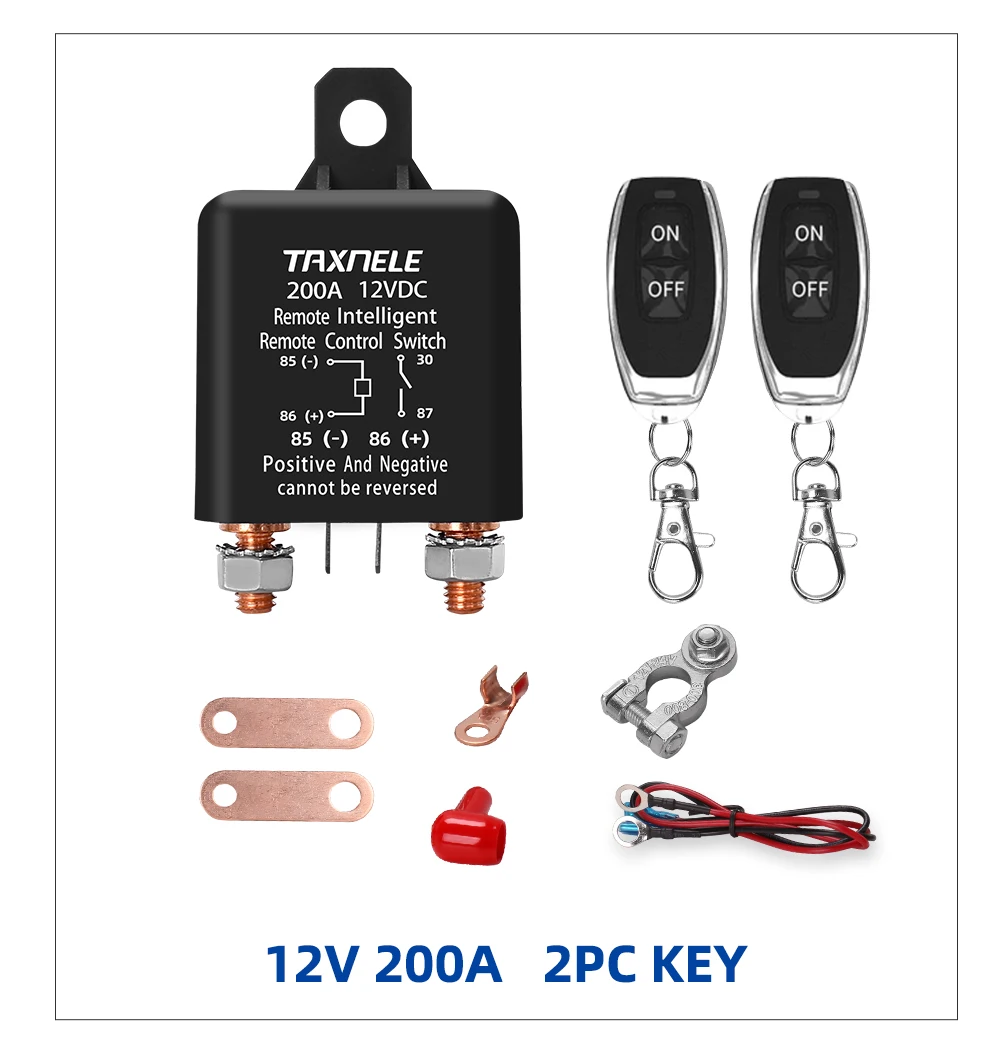 Universal Battery Switch Relay - Wireless Remote Control Disconnect for ...