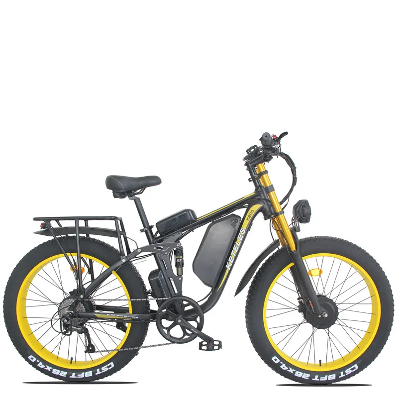 EU Electric Fat Bike KETELES K800 1000W Motor 18AH Lithium Battery  Inch Fat Tire Electric Bicycle