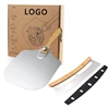 Pizza Cutter And Pizza Peel Set