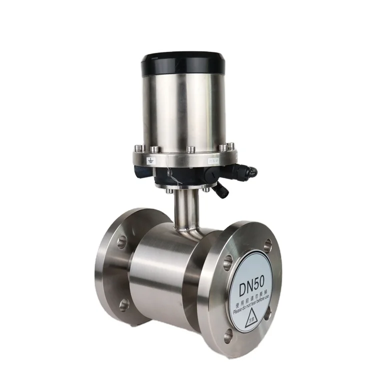 Sludge Electromagnetic Flowmeter Ip68 Waterproof Rs485 Flowmeter Integrated split DN15-3000 4-20MA pulse output flowmeter