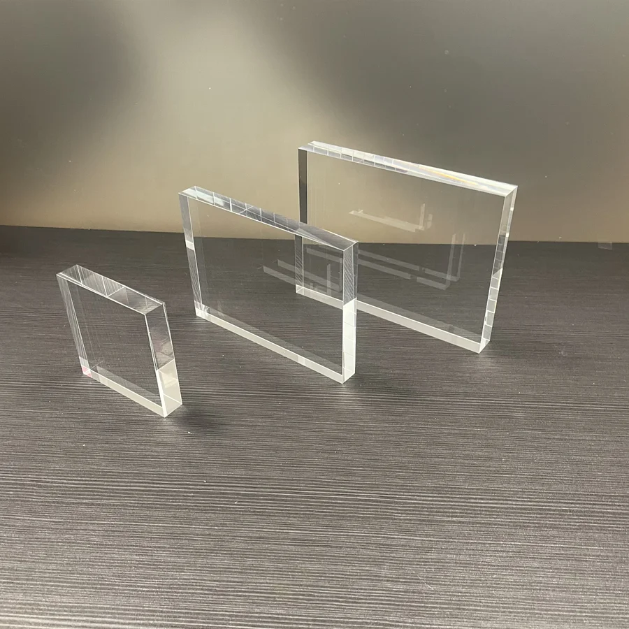 UV Printed 4x6 Custom Acrylic Logo Art Photo Display Block Blank Cube Block
