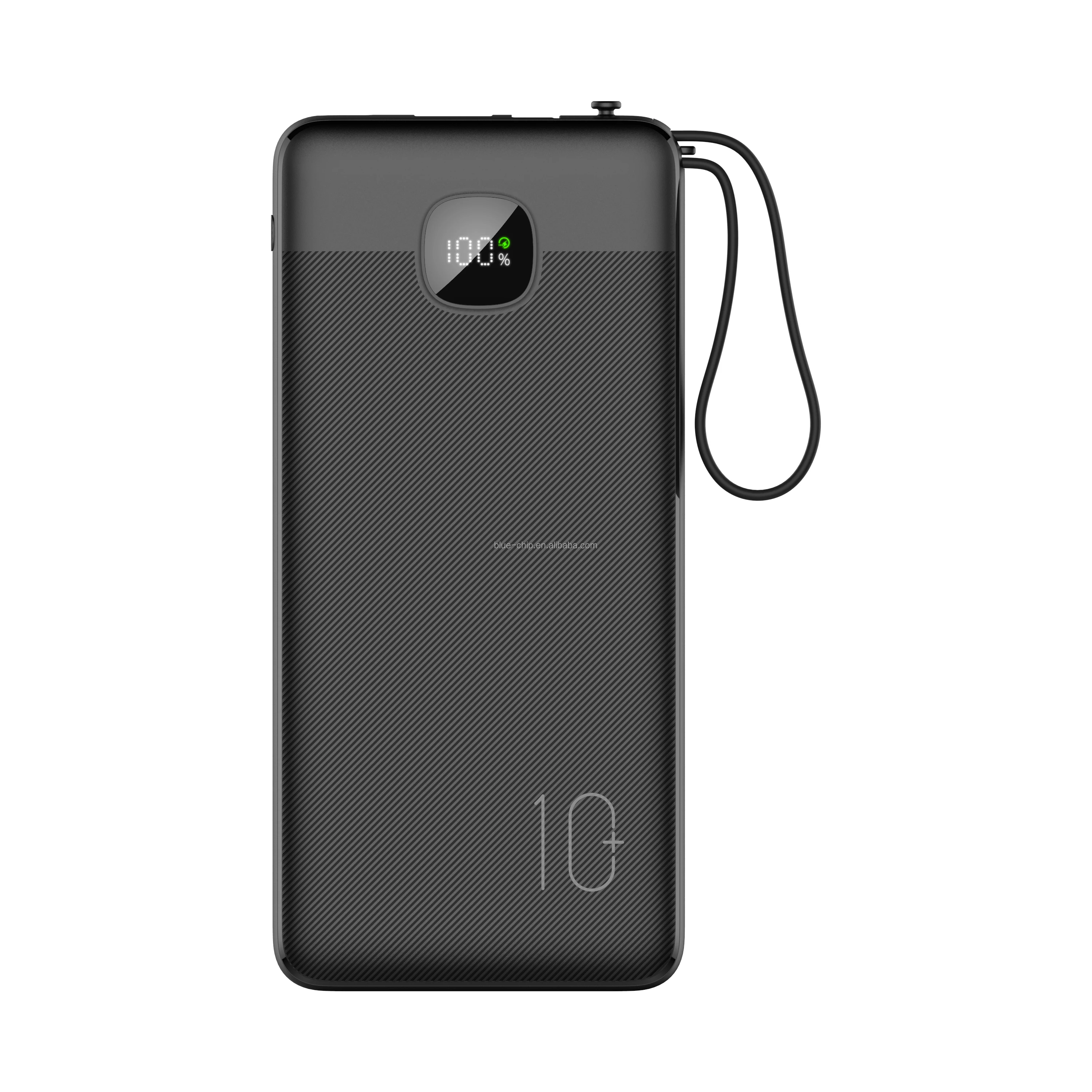 Bulk Buy High End Cellphone Charging Type C Output Multi 10000Mah Powerbank Portable Charger Power Banks With Led Display