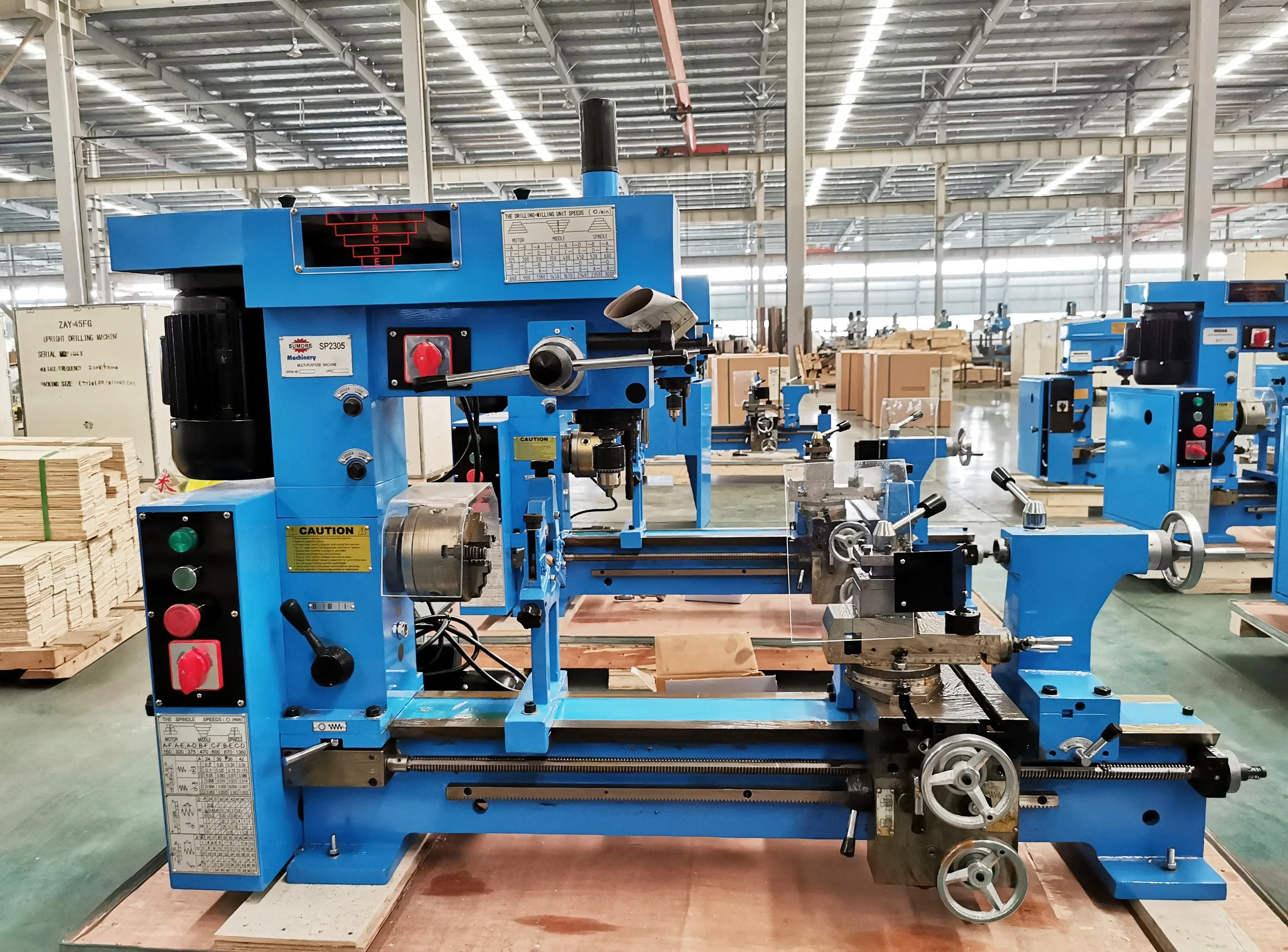 HQ400 Multi-Purpose Lathe Machine SP2305 for Drilling, Milling