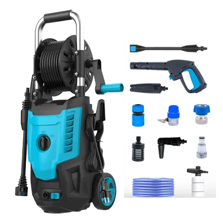 1800W High Pressure Car Washer Automatic Spray Foam Cleaning Equipment 15Mpa Home Car Wash Machine Jet Wash Water Gun