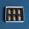 Medium Golden Glass Angel 6 Pack