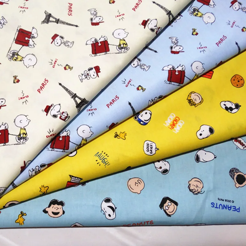 Сделано в Китае, семейная одежда из хлопчатобумажной ткани с принтом snoopy