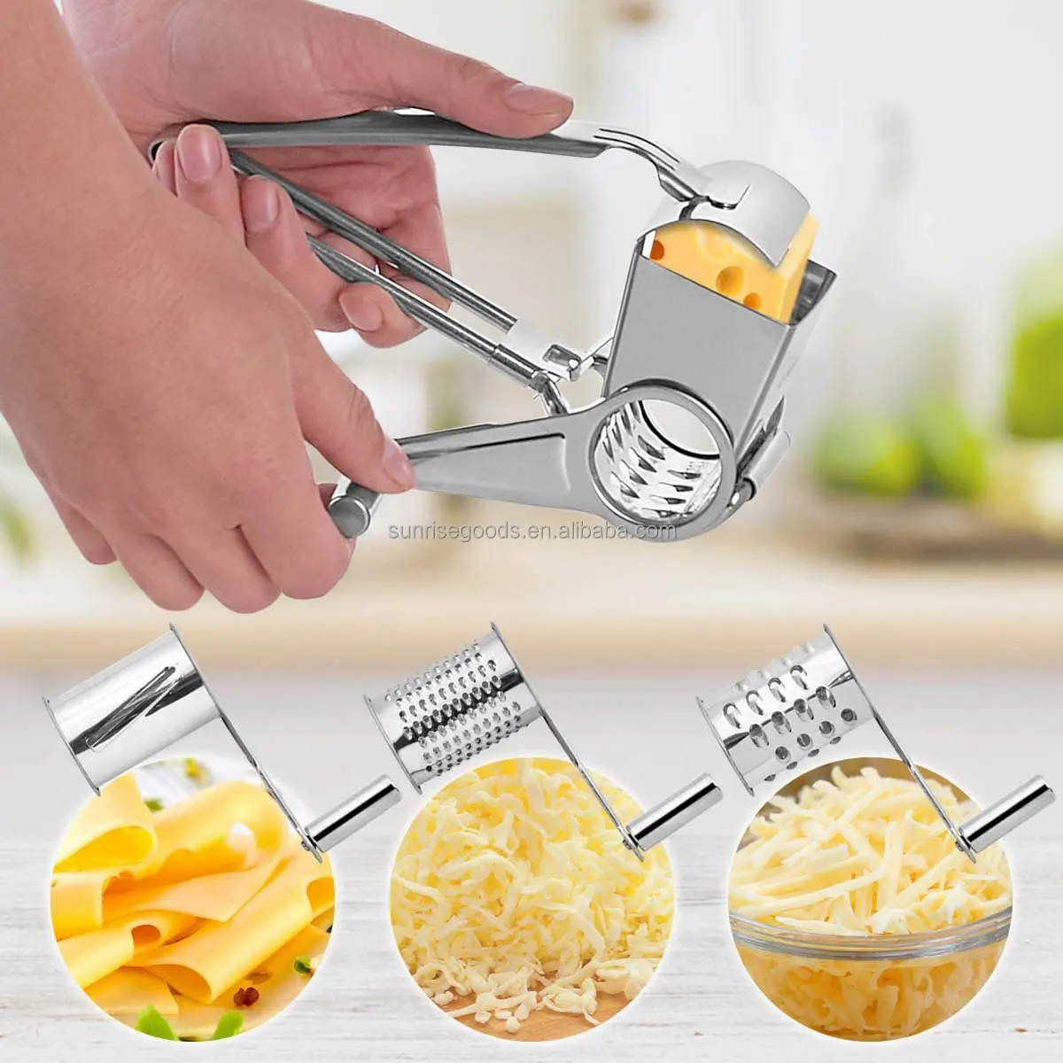 Stainless Steel Manual Rotary Cheese Grater - China Stainless
