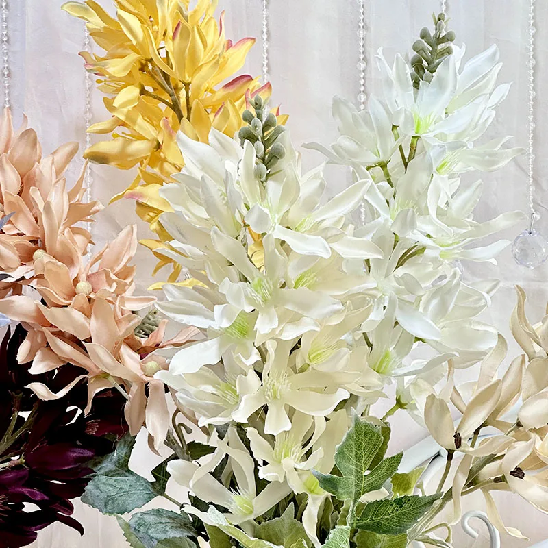 With Popular Discount Meichang Qiansi Orchid Artificial Silk Flower For