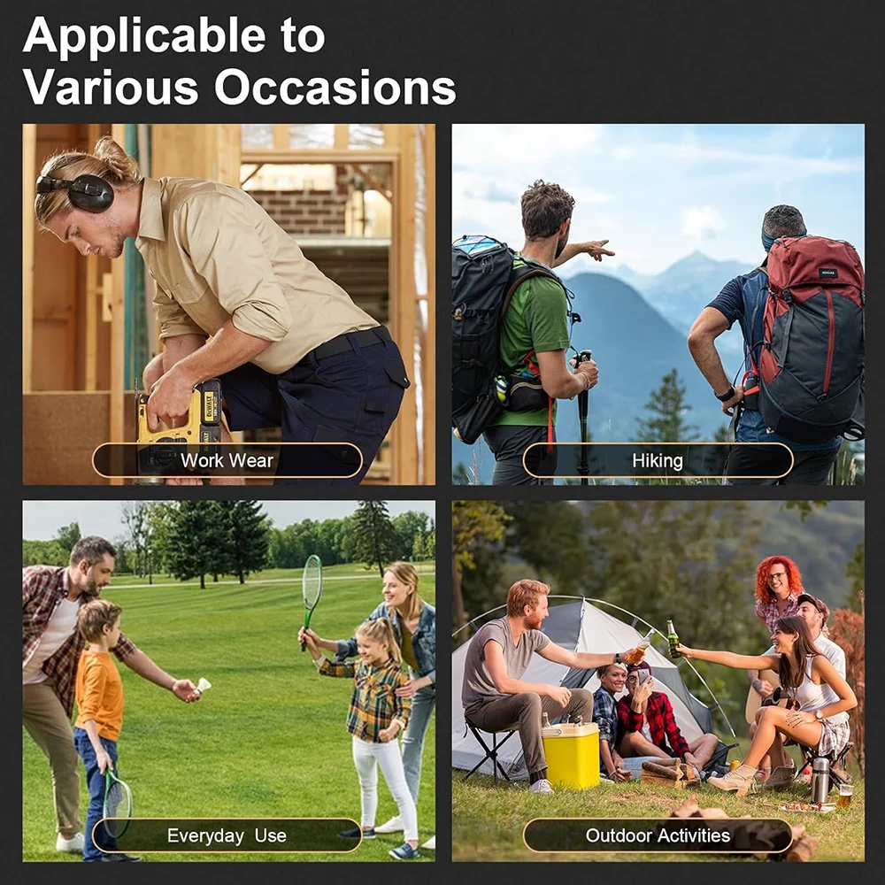 Wholesale Lightweight Stab-proof Men's Tactical Stretch Nylon Belt Pants Hiking Hunting Webbing Belt