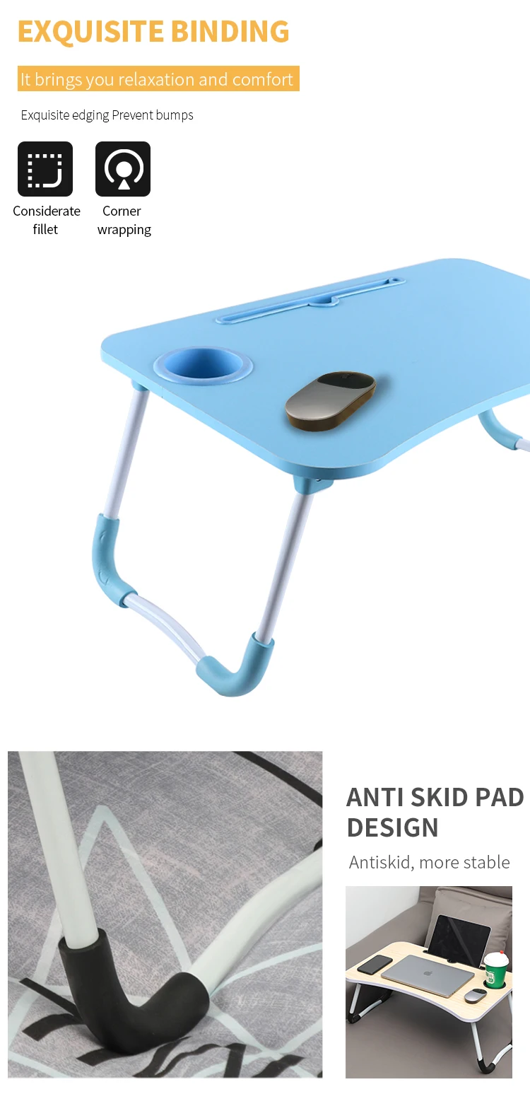 Folding Bed Laptop Table Standing With Drawer With Usb Buy Folding Bed Laptop Table Standing