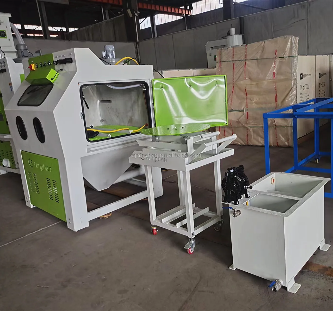 Ce Certified Stainless Steel Wet Sandblasting Machine Cabinet ...