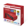 STB rojo con WiFi integrado + CA + ¡Llévate 12 meses de IP TV gratis!