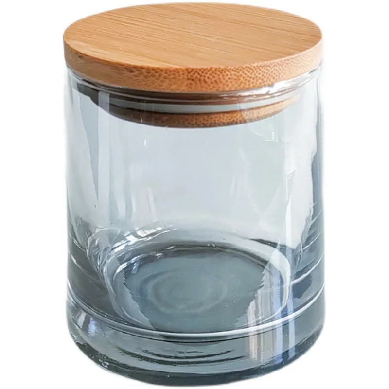 Choice Fun Simple Transparent Stock DIY Candlestick Holder Ornament Ashtray Colorful Sundae Jar Amber Scent Christmas Glass