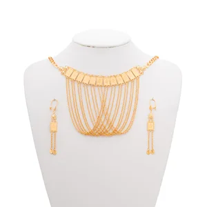Fashion Chains Necklaces Jewelry for Women Gold Plated Wholesale Gold Plated Jewelry Fashionable Religious Jewelry Sets
