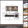 190Durasein Integrated Basin + Smart Mirror Cabinet