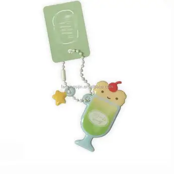 Korea Hot Sale Promotion Gift Custom Plastic Cheap Key Chain Puffy Customised PVC Keychains