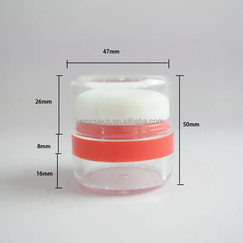 product portable mini mushroom 5g 8g blush hairline powder jar loose powder packaging container with sponge-27