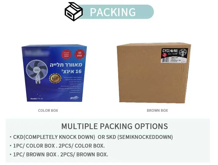 3 Blade 5 Blade Electric Oscialltaing Wall Mounted Fans 16 Inch Wall