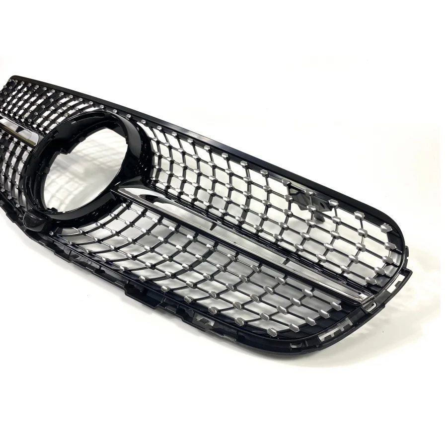 product tiypeor car diamond front bumper grille abs mesh grille with camera for mercedes benz x253 2016 -8