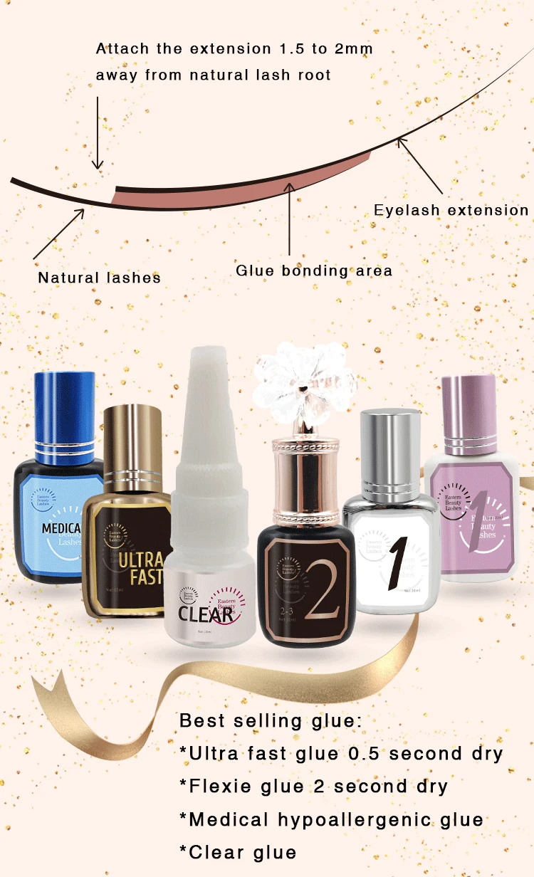 Korean Professional Eyelash Extension Glue Clear Fast Lash Glue