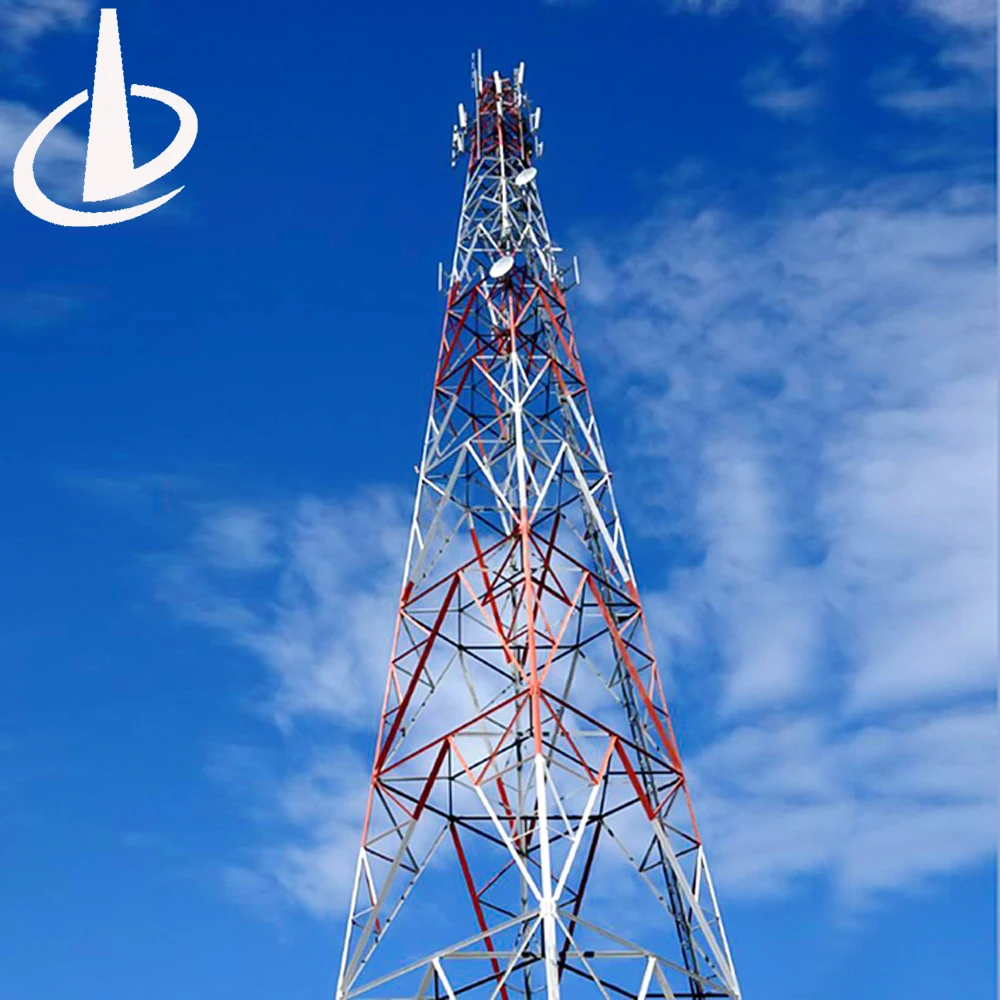 Q355B Galvanized 4legs Angle Steel Self-Support Mobile Communication Tower Lattice Type for Telecommunication High Visibility