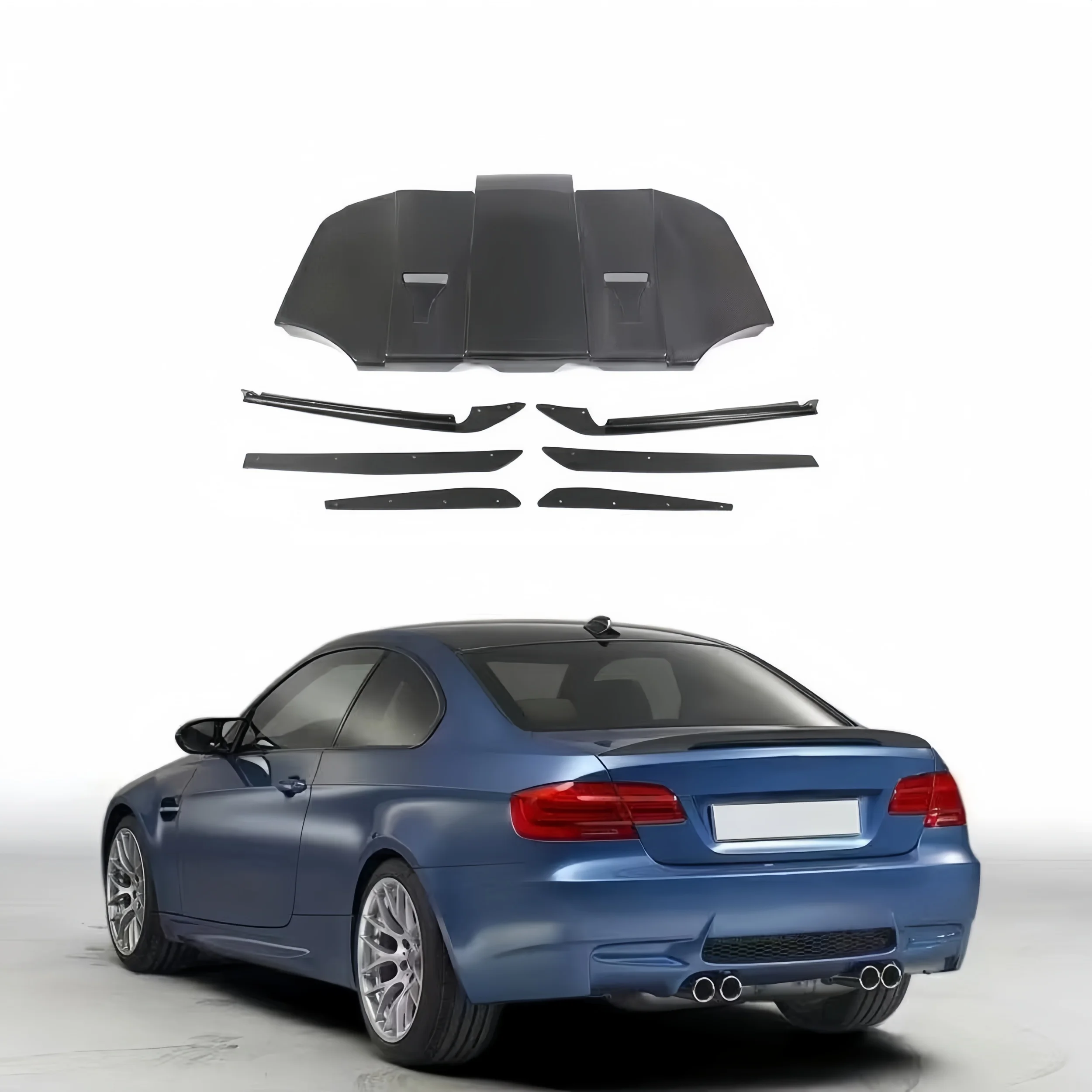 E92 M3 Carbon Fiber Diffuser For BMW E92 M3 E93 M3 Car Bumper