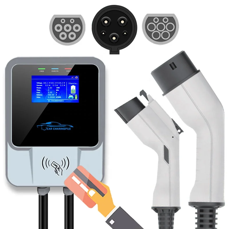 E5 Changan Level 2 48a Wallbox Ev Charging Station 96kw Sae J1772 Ev