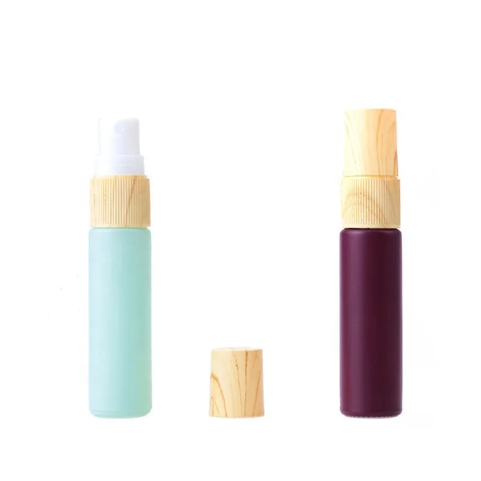 Wholesale Empty Round Pastel Color Refillable Fragrance Perfume Atomizer 10 ml Empty Glass Spray Bottle