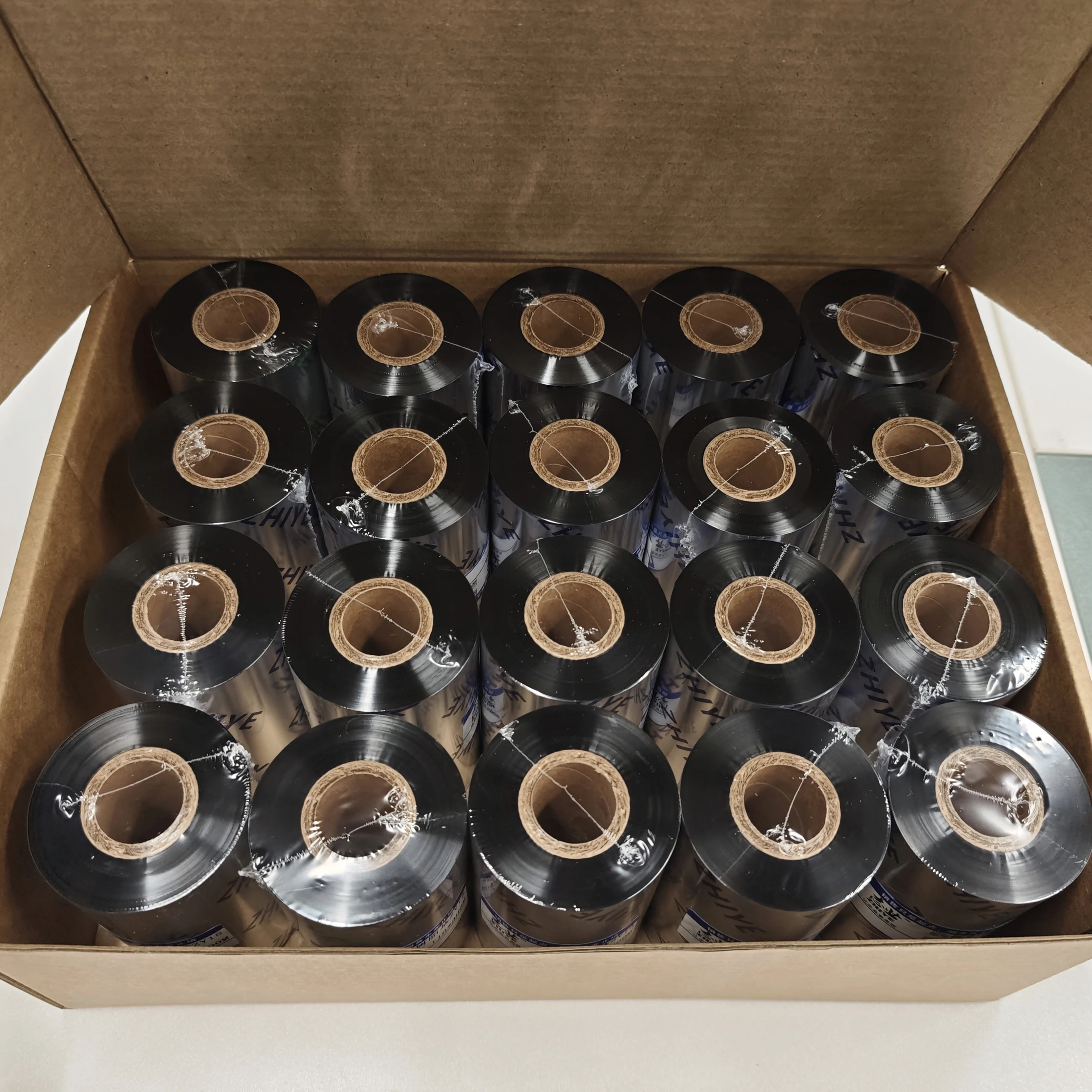 110mmx450M Premium Black Resin Thermal Transfer Ribbon Barcode TTR 110x450 110x300m Compatible Zebra Printers Ribbon