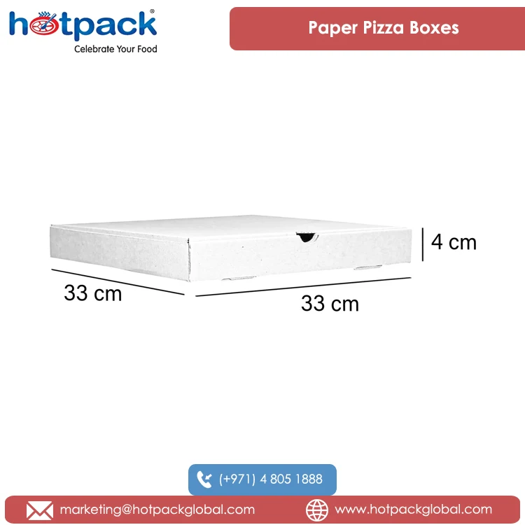 Alibaba.com: Large size, white color, recyclable paper pizza boxes for ...