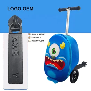 2026 Cute Kids Suitcase Corporate Promotional Personalized Gift Items Children Kick Bag Travel Kids Scooter Rideable Luggage