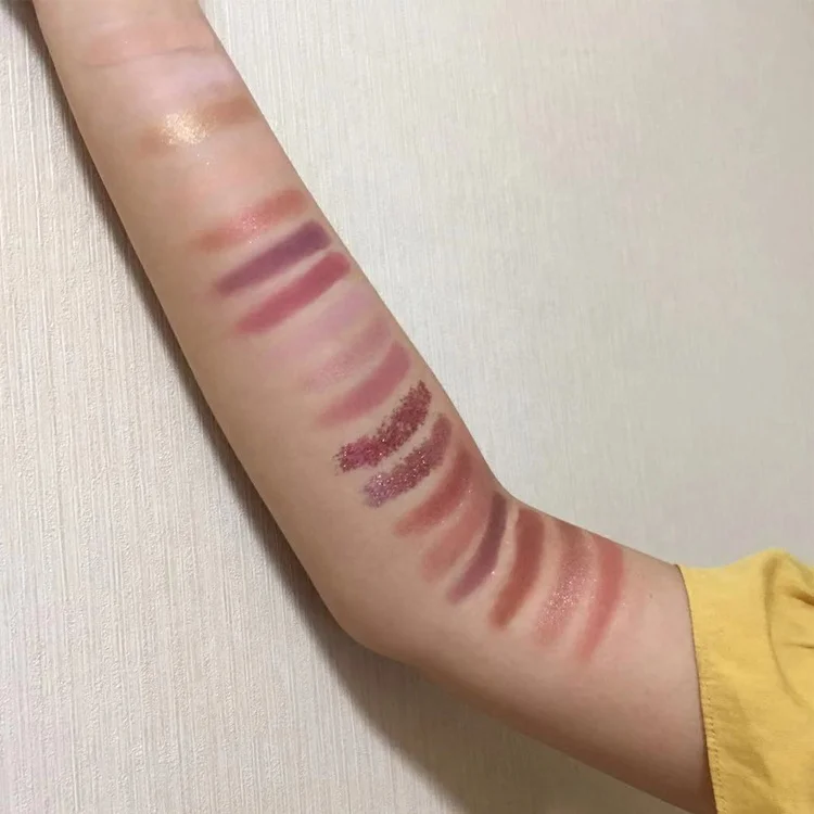 Стойкие блестящие перламутровые мерцающие тени для век 18 цветов Палитра теней