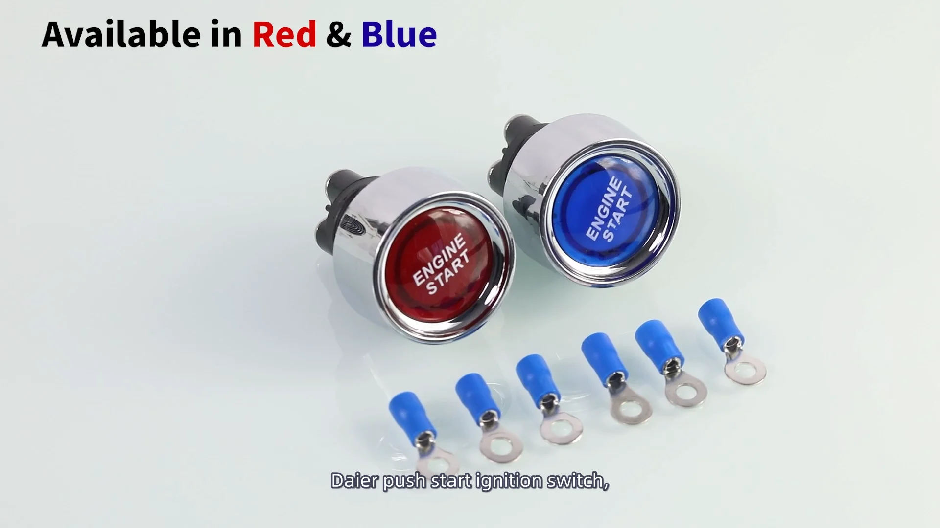 Engine Start Button Switch 50a 12v Push Button Starter Switch 3 Pin