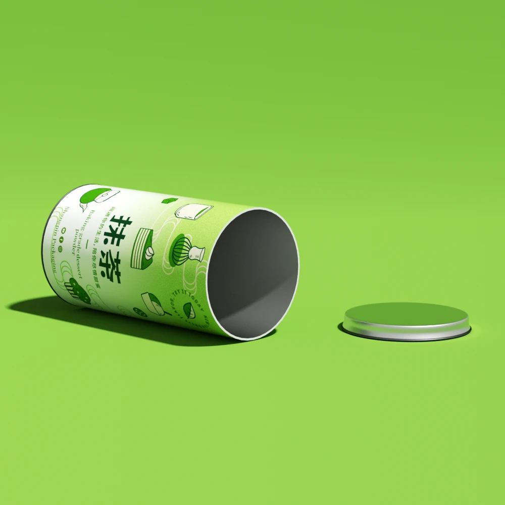Eco Friendly Food Grade Cardboard Round Box Spice Salt Shaker Tube Jars Container Spices Packs for Loose Powder Paper Packaging