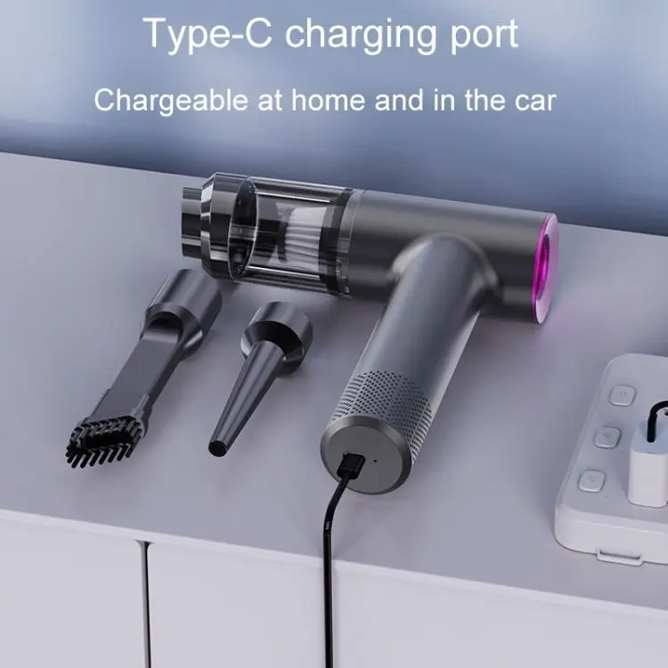 Portable Dual-Use 11000Pa Strong Suction Vacuum Cleaner 2-in-1 ABS Handheld Cleaning for Cars and Homes - view 5