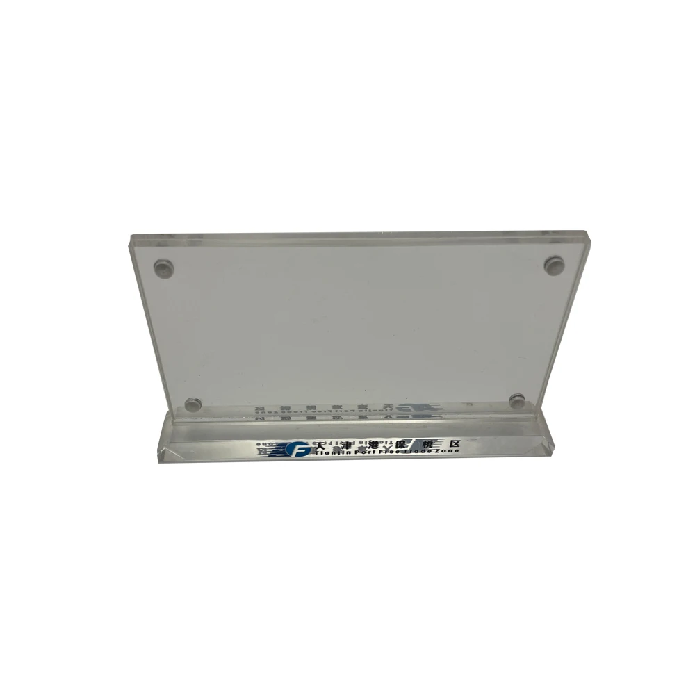 Customize clear Restaurant Buffet Tag Holder Acrylic Plexiglass Magnetic Price Tag Holder Pop Label Bakery Price Tag Holder