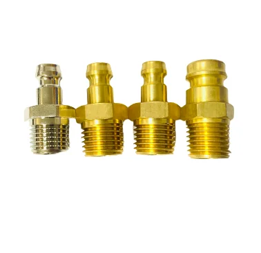 Brass Male Threaded Pipe Nipple for Liquid Cooling System
