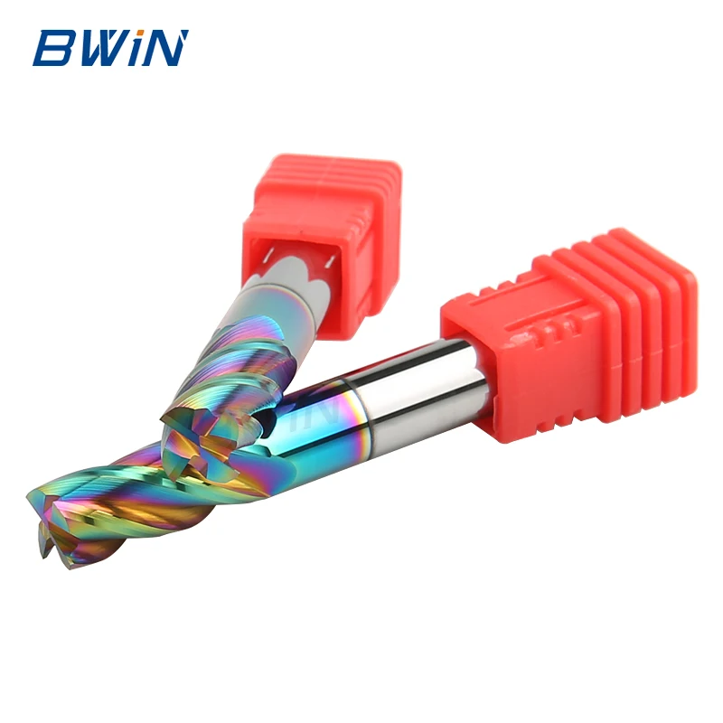 Bwin Precision Tools BWiN Hard Colorful DLC Coating Custom CNC Router Bits Milling Cutter ...