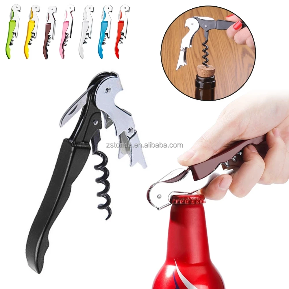 Waiter Corkscrew Wine Openers Wine Key For Bartenders Multi Colored Classic Bottle Opener For