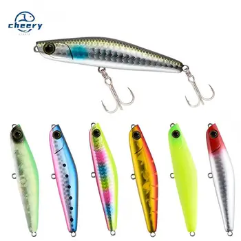 CHEERY 10cm ABS 3D Eyes Sinking Minnow Hard Fishing Lure Topwater Pencil Ocean Boat Fishing Saltwater Marlin River Stream – Minnow – view 2