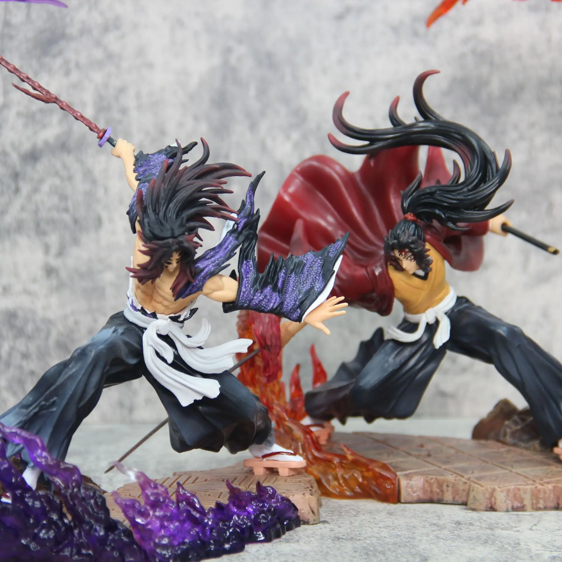 Demon Slayer Figures Kokushibo Anction Figure Battery Luminescence