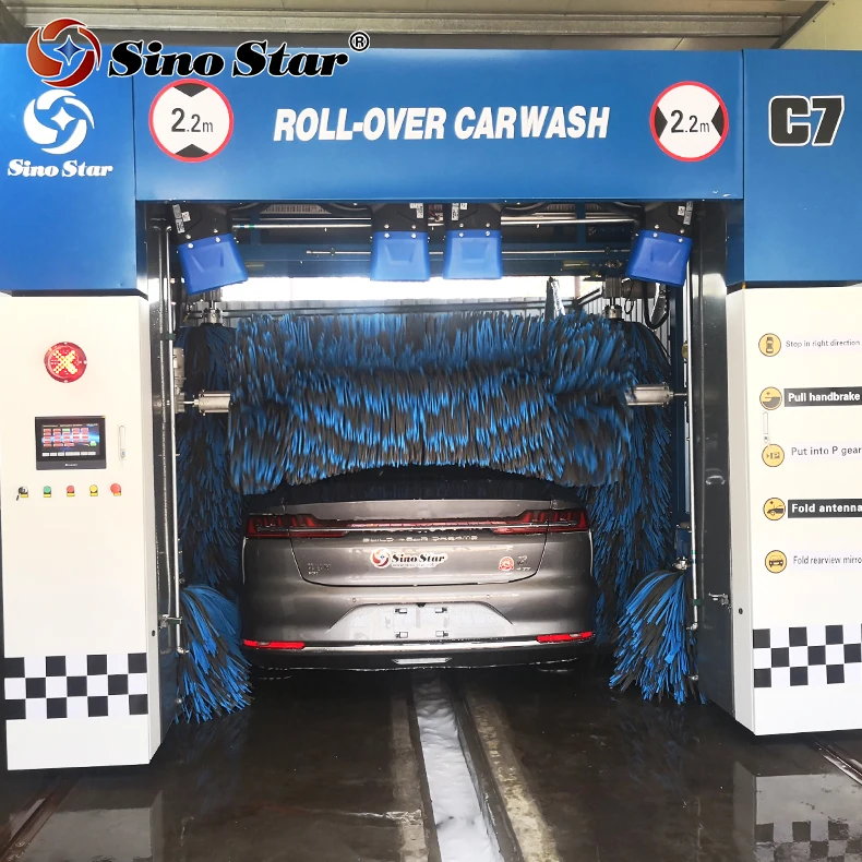 Automatic Car Wash Machine Fully Automated with Brush Rollover Car Washer Auto Wash Equipment for Sale C7