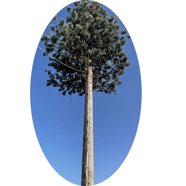 Stealth communication tower telecom faux tree mono pole tube simulation tree for communication