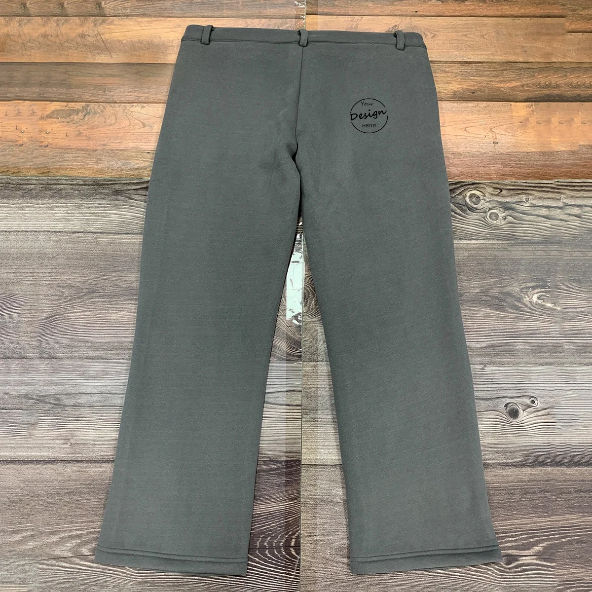 JL215A OEM Organic Cotton Straight Leg Jogger SweatPants Loose Wide Leg Sweatpants Men