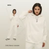 Sweat à capuche blanc