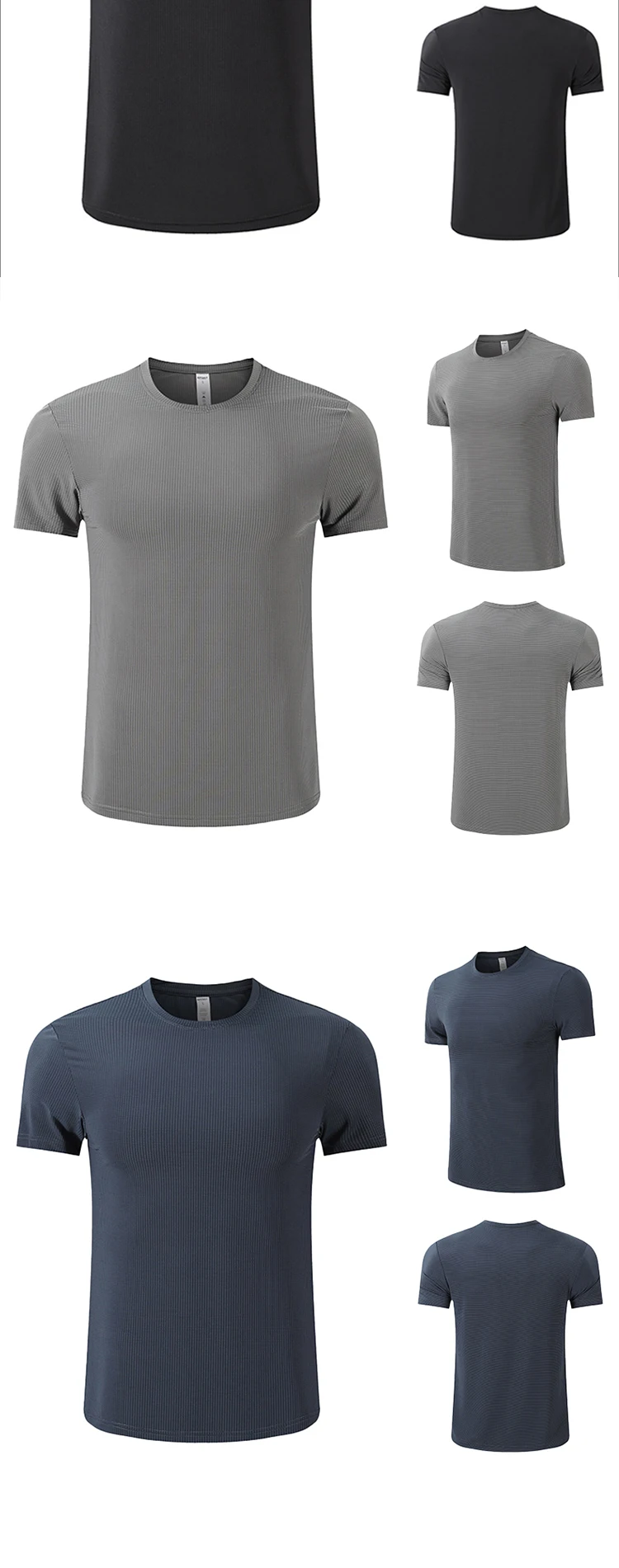 Gym Wear Compression Tshirt Breathable Eu Size Polyester Running Fitted