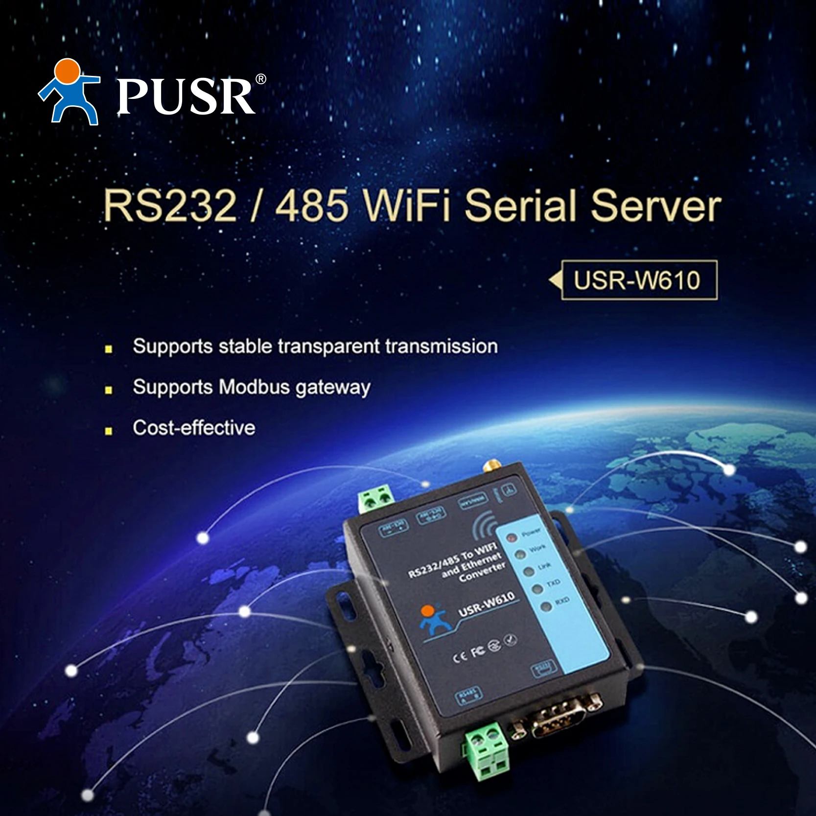 5-36V RS485 naar WIFI Seriële Server Draadloze Net... – Vicedeal