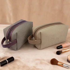 Customized Travel Makeup Bag Portable Waterproof Canvas Toiletry Bag Pattern Cosmetic Bag Makeup Bag with Handle