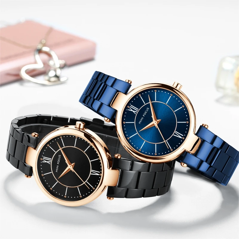 Montre Homme Mini Focus MF0189L Rose Gold Women Wrist Watches Waterproof Luxury Ladies Quartz Watch
