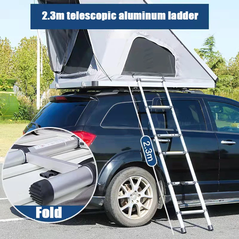 Aluminium Triangle Camping Oem Rooftop Tents Remaco 4 Person Black ...